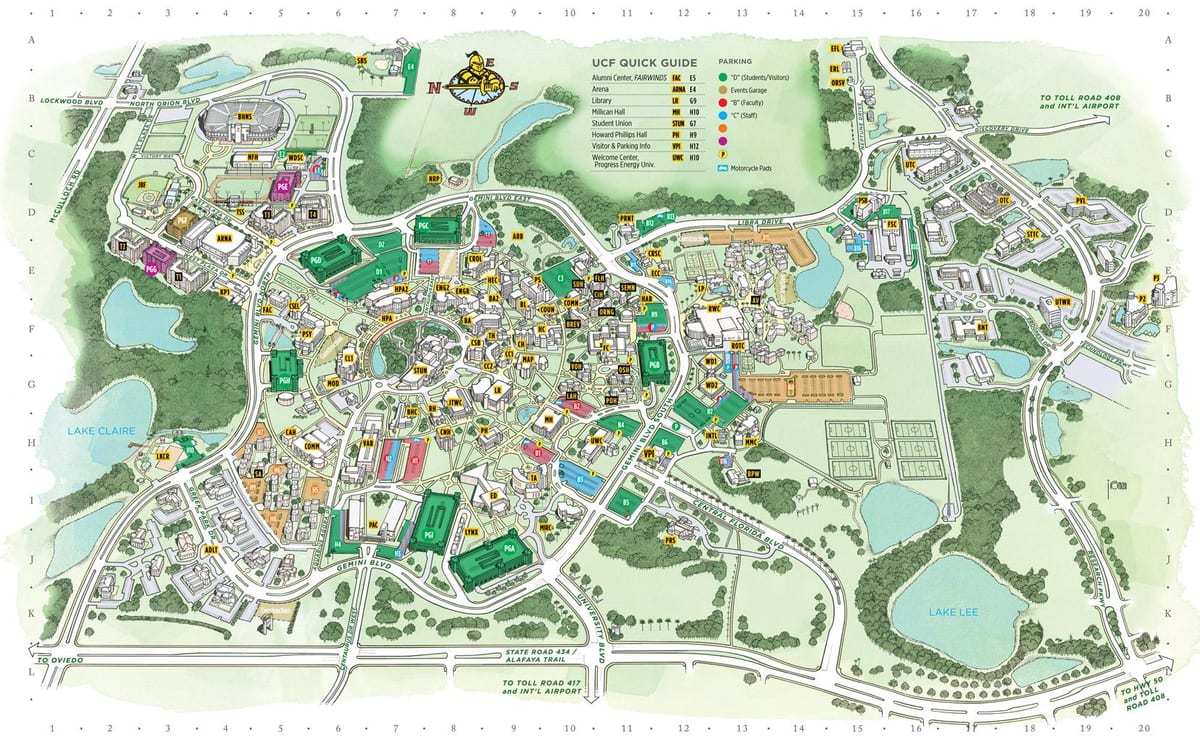 mapa de la UCF